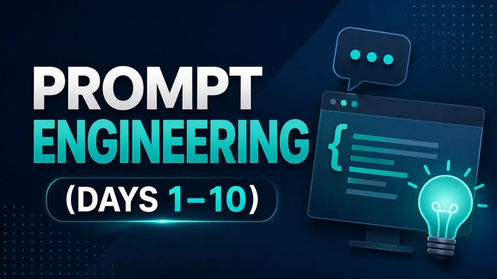Prompt Engineering (Days 1–10): The High-Paying AI Skill.