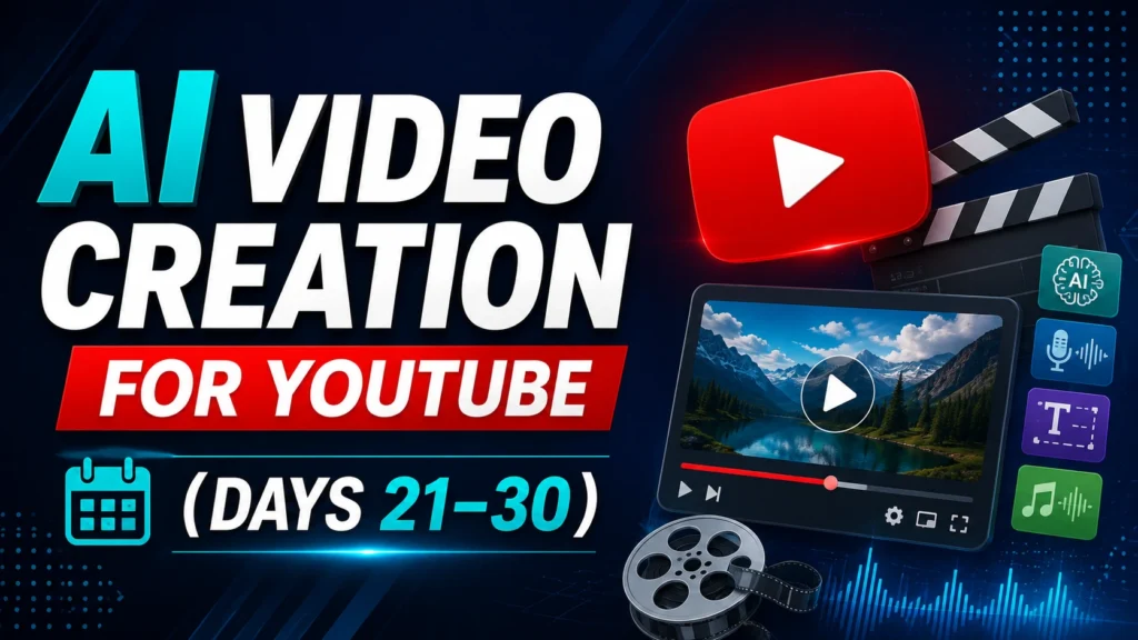 AI Video Creation for YouTube (Days 21–30): The High-Paying AI Skill