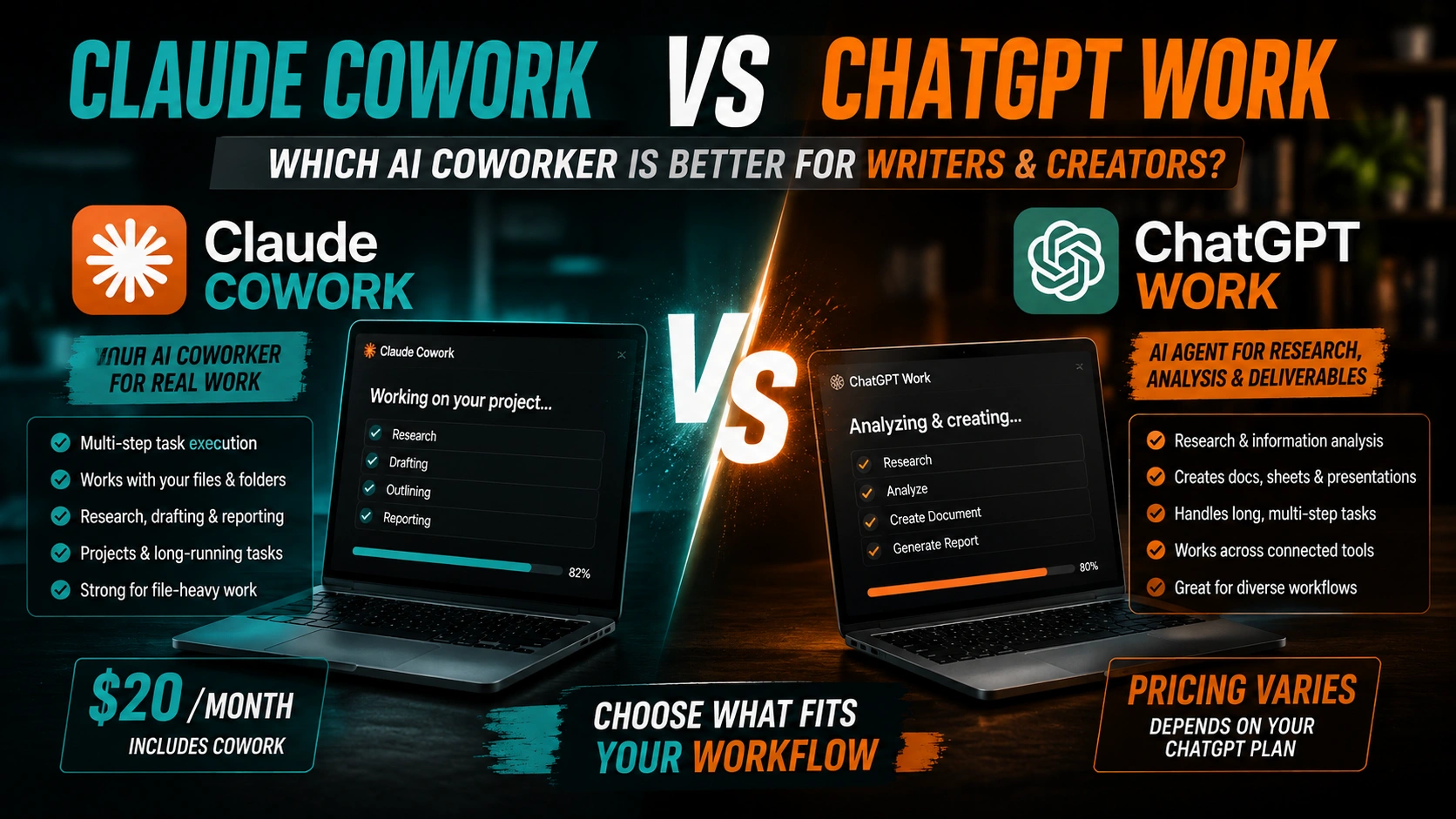 Claude Cowork vs Chatgpt Work
